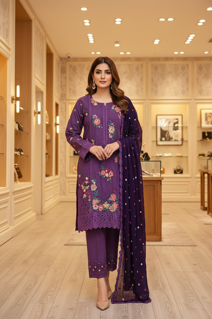 The Rainbow of Linen | Six Dreamy Shades, One Elegant Suit | Florals for Eid & Brunches | Plus Sizes