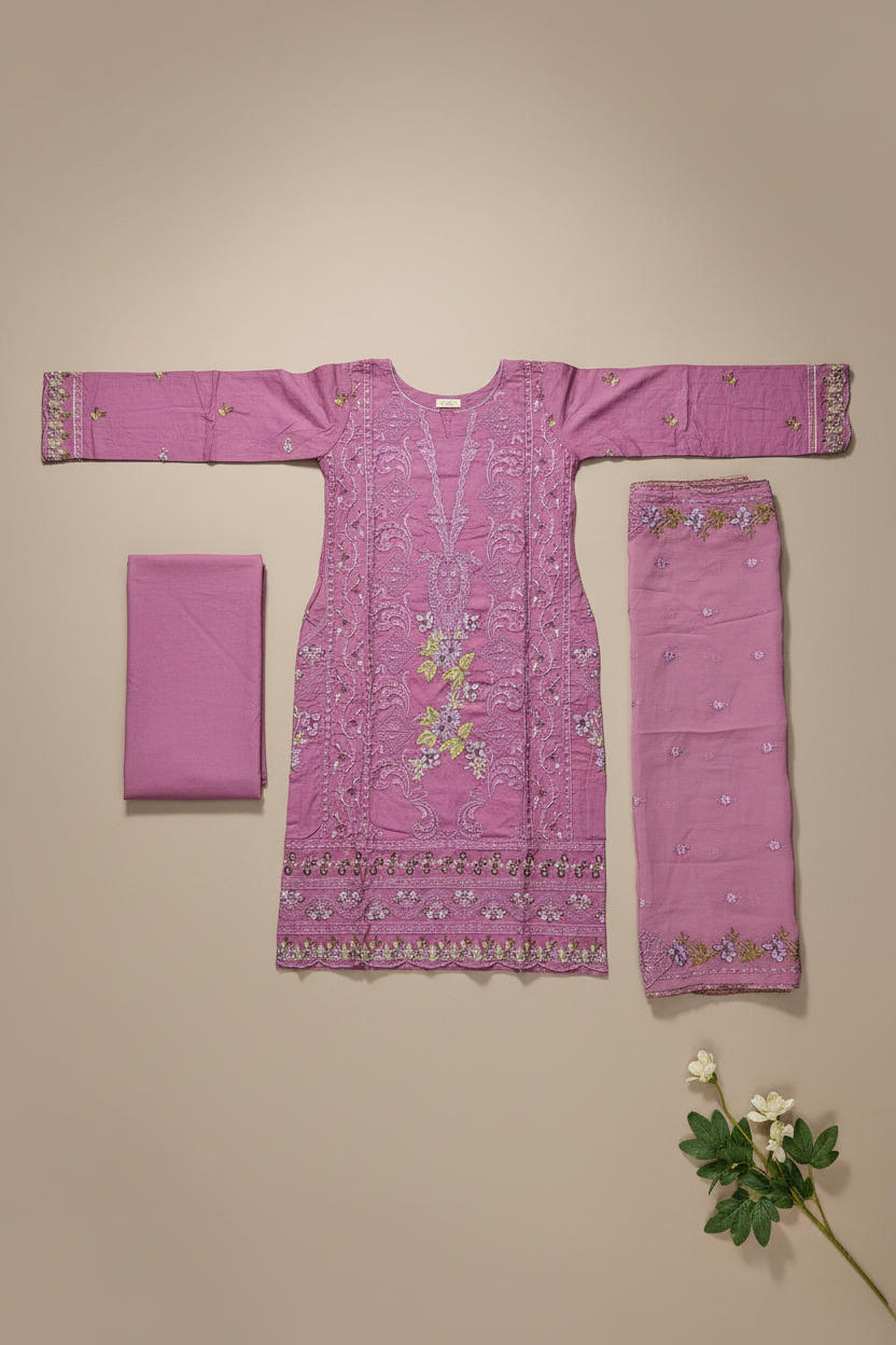 The Wild Orchid Dream | Heavy Embroidered Suit | Luxury Festive Pret for Eid & Receptions