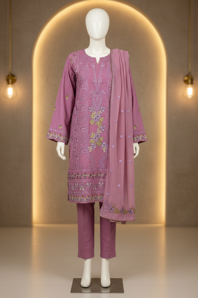 The Wild Orchid Dream | Heavy Embroidered Suit | Luxury Festive Pret for Eid & Receptions