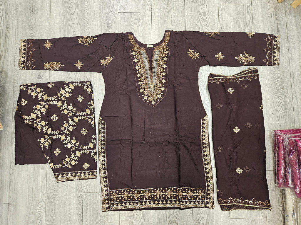The CRZMA Quartet | Four Rich Shades, One Iconic Suit | CRZMA Linen Suits with Full Embroidery | Comfort for Eid and Parties