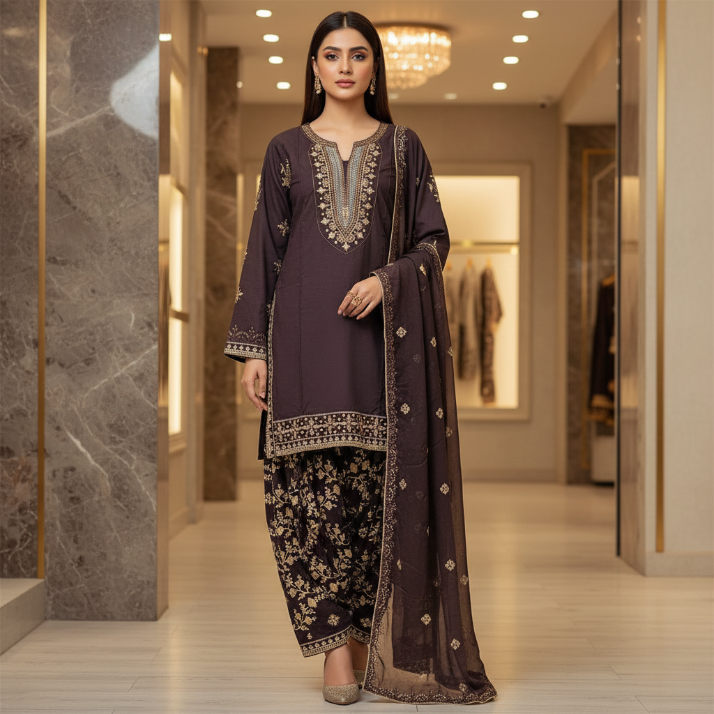 The CRZMA Quartet | Four Rich Shades, One Iconic Suit | CRZMA Linen Suits with Full Embroidery | Comfort for Eid and Parties