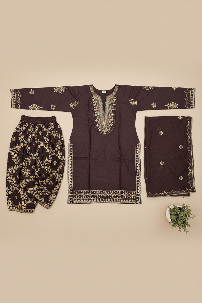 The CRZMA Quartet | Four Rich Shades, One Iconic Suit | CRZMA Linen Suits with Full Embroidery | Comfort for Eid and Parties