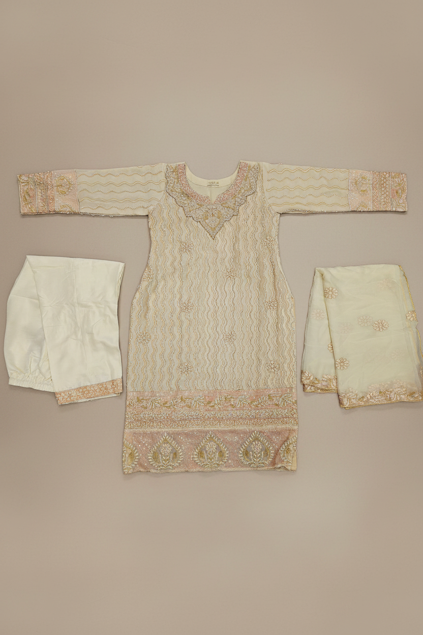 The Pearl Wave Edit | Mughal-Inspired Chiffon Suit in Four Dreamy Pastels | Your Formal Festive Chiffon