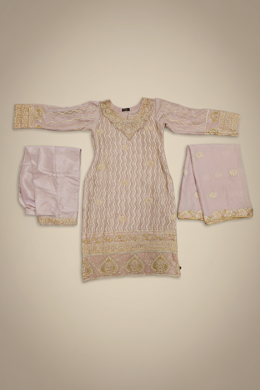 The Pearl Wave Edit | Mughal-Inspired Chiffon Suit in Four Dreamy Pastels | Your Formal Festive Chiffon