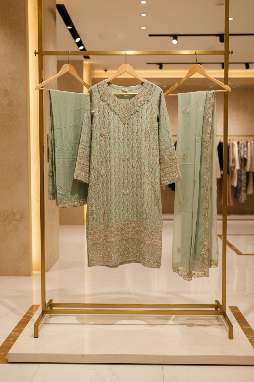 The Pearl Wave Edit | Mughal-Inspired Chiffon Suit in Four Dreamy Pastels | Your Formal Festive Chiffon