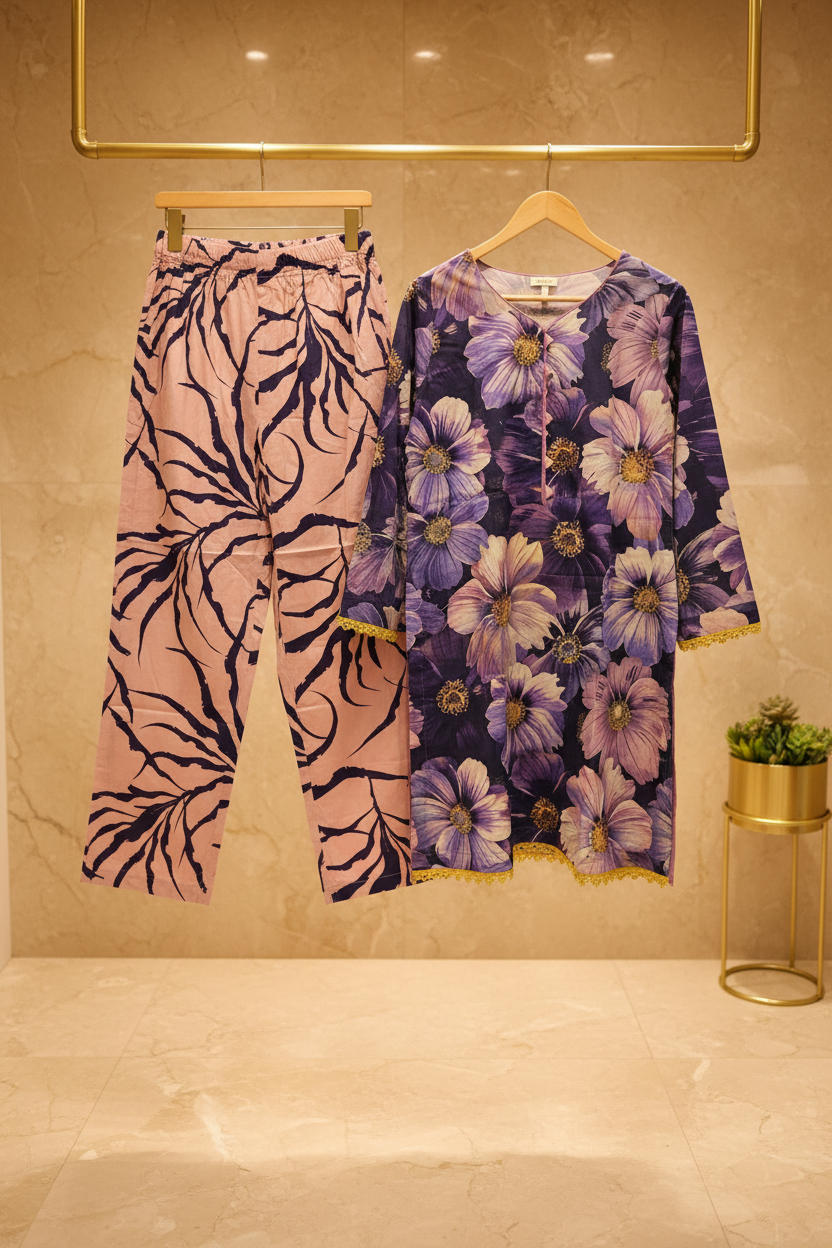 REG | The Co-Ord Collection | Women's 2 Piece Sets | 10 Colours & Designs | Floral Print Tops & Straight Leg Trousers | Casual & Everyday Wear