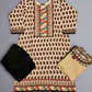 Designer off white and maroon colour winter collection khaddar fabric with khaddar shawl