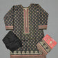 Designer black and coral pink colour winter collection khaddar fabric with khaddar shawl