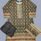 Designer charcoal grey and pinkish red colour winter collection khaddar fabric with khaddar shawl