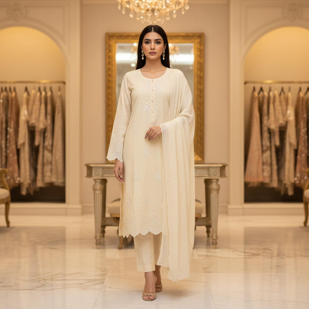 Textured Pastel Collection: Butter Yellow, Pastel Peach, Mint & Sage Shalwar Kameez | Everyday Eid Wear M to 8XL