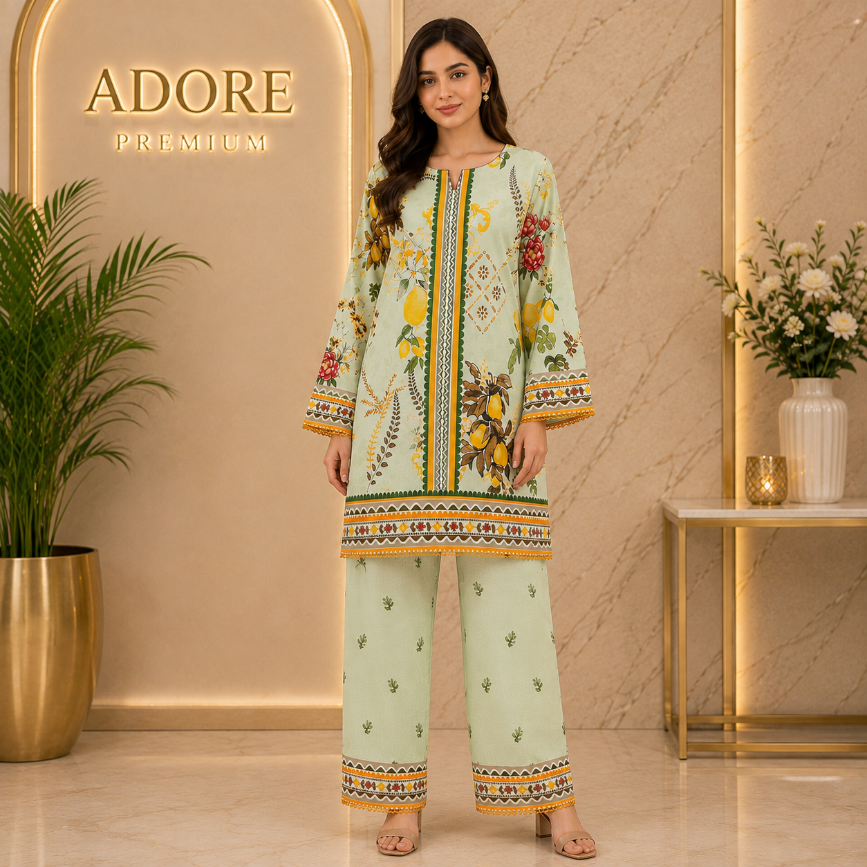 REG | The Co-Ord Collection | Women's 2 Piece Sets | 10 Colours & Designs | Floral Print Tops & Straight Leg Trousers | Casual & Everyday Wear