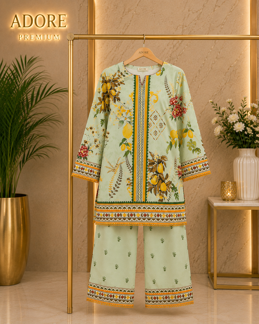 REG | The Co-Ord Collection | Women's 2 Piece Sets | 10 Colours & Designs | Floral Print Tops & Straight Leg Trousers | Casual & Everyday Wear