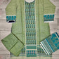 Designer olive green colour winter collection khaddar fabric with khaddar shawl