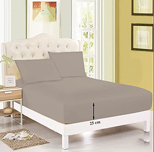 Extra Deep Fitted sheets pure polycotton easy care sizes single double king bed