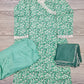 Girl's Mint Green colour Floral Print
