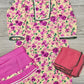 Girl's Hot Pink colour Floral Print