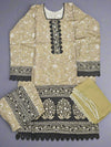 Girl's Moss Green colour Floral Print