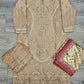 Blush pink colour embroidered