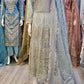 FZS Nira Ice blue colour embroidered