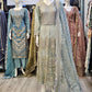 FZS Nira Ice blue colour embroidered