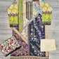 Sana Safinaz H243-20B white navy blue colour