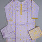ANM by Ali pale lilac colour thread embroidered