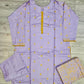 ANM by Ali pale lilac colour thread embroidered