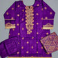 ANM by Ali violet colour thread embroidered