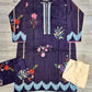 Sana Safinaz H243-12B navy blue colour digital floral print