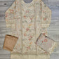 QMR light peach colour embroidered