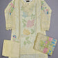 MB embroidered light yellow colour sequins and lasercut