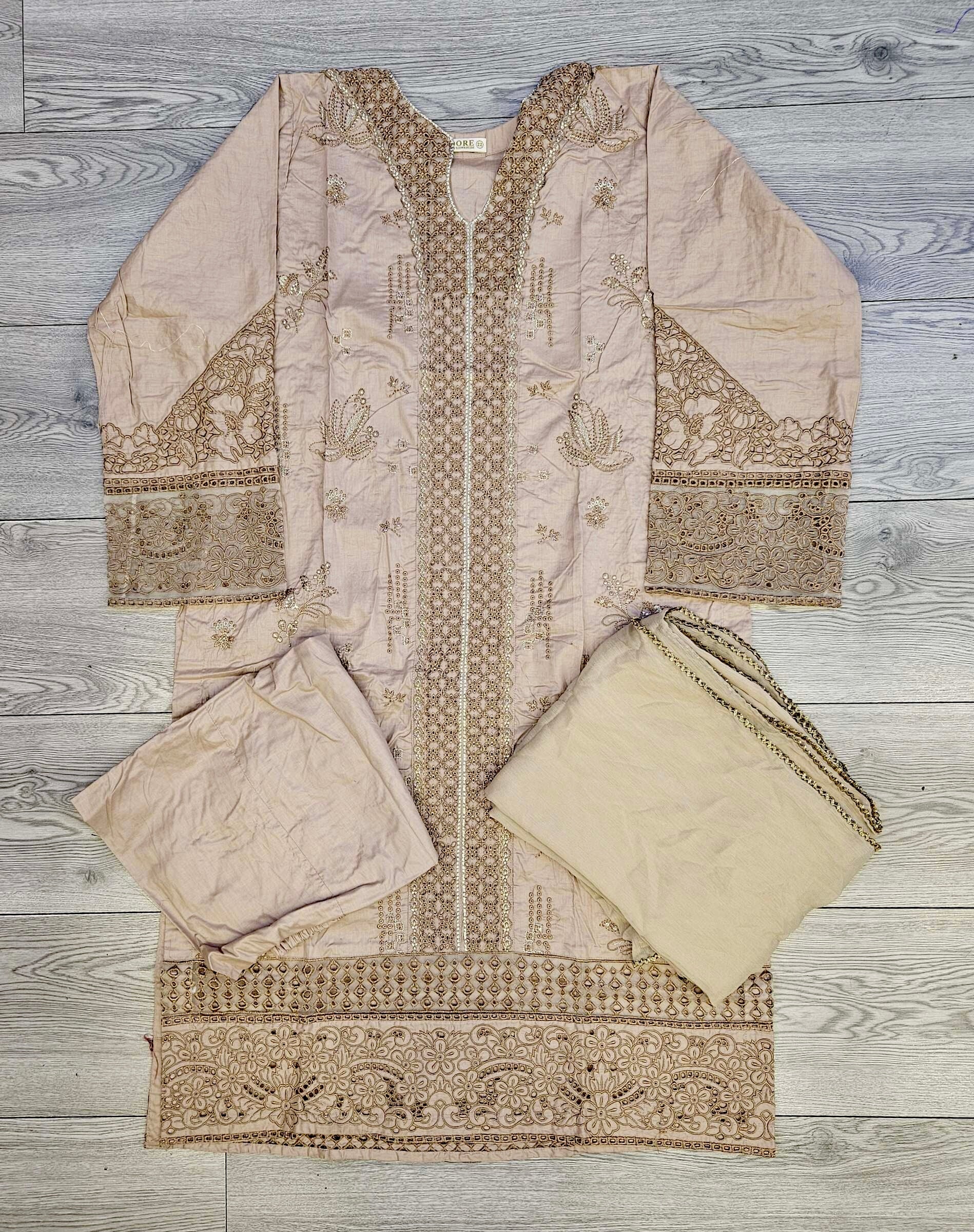 CRM cherry blossom pink and metallic gold colour