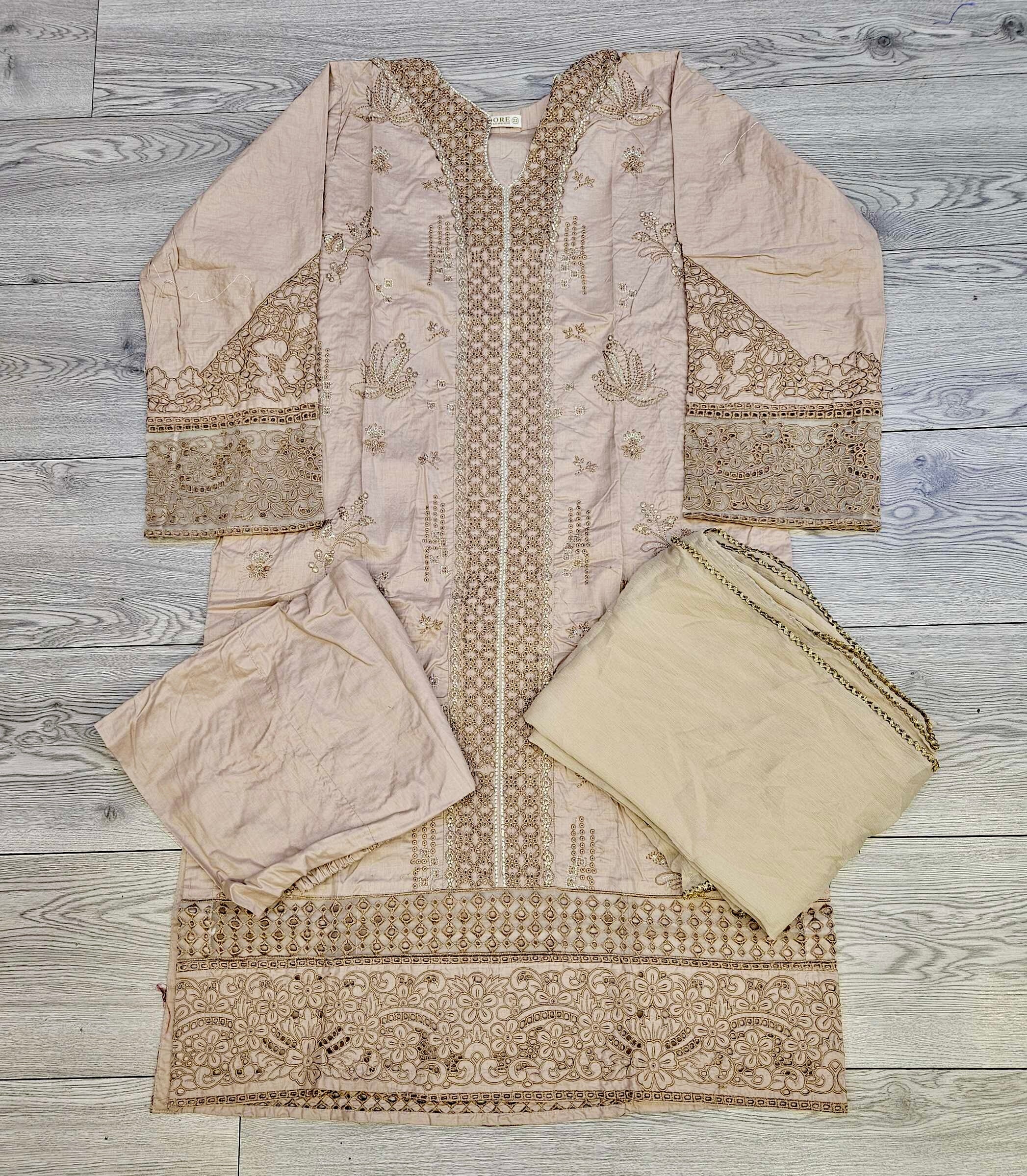 CRM cherry blossom pink and metallic gold colour