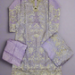 BRQ CHTL lilac color hand embellished in pearls crystals stones