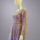 HSY Lavender Purple Pearl & Stone Hand‑Embellished Maxi Dress