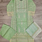 SBN seafoam green colour chikan kari embroidery cotton shalwar kameez