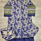 MB white and French violet colour floral print cotton shalwar kameez