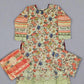 ELF white and candy apple red colour floral print cotton shalwar kameez