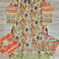 ELF white and candy apple red colour floral print cotton shalwar kameez