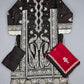 Zaha black and white colour cotton embroidered shalwar kameez