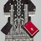 Zaha black and white colour cotton embroidered shalwar kameez