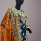 MNR navy blue colour hand embellished organza sharara suit
