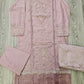 Lilac purple and silver floral embroidery fabric shalwar kameez
