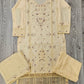 Pastel peach and purple floral embroidery cotton shalwar kameez