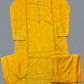 LimeLight buttercup yellow Jacquard brocade cotton with intricate raised patterns