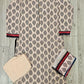 ALK cream colour floral print cotton shalwar kameez