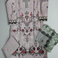 MB zinc grey and cherry red colour viscose shalwar kameez