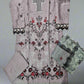 MB zinc grey and cherry red colour viscose shalwar kameez