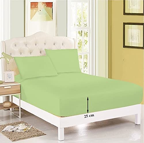 Extra Deep Fitted sheets pure polycotton easy care sizes single double king bed