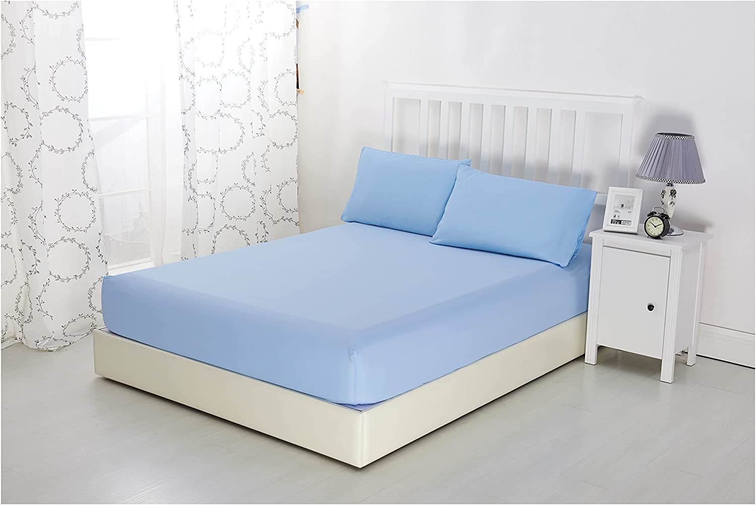 Extra Deep Fitted sheets pure polycotton easy care sizes single double king bed